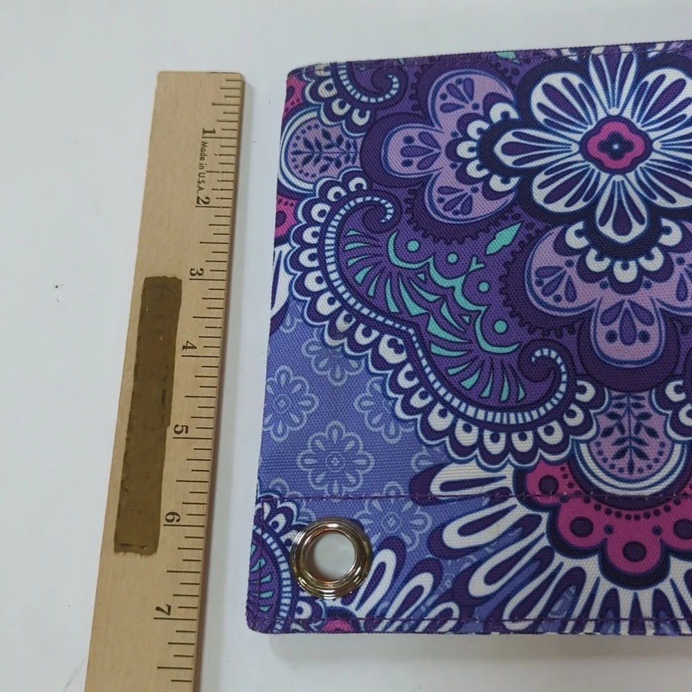Vera Bradley, purple and blue binder pencil/ essentials pouch